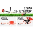 thumbnail image 6 of Floseru Gas Weed Eater 52cc 2-Stroke 2 in 1 Multi-Functional Petrol Hedge Trimmer, Weed Wacker Chainsaw Brush Cutter Complete Accessories，Gas Powe Weed Eater for Grass and Bush, 6 of 8