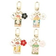 thumbnail image 5 of WASHWEPE 4Pcs Japanese Key Chain With Oval Shape In Assorted Color For Daily Use, 5 of 8