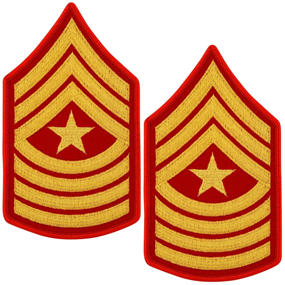 United States Marine Corps (USMC) Chevron female gold embroidered on ...