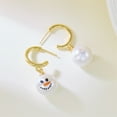 thumbnail image 5 of Yoyauz Women's Christmas Earrings Christmas Snowman Earrings - Christmas Holiday Pendant Earrings Great Christmas gifts, 5 of 5