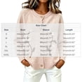 thumbnail image 3 of Sweater for Women Floral Embroidered Cardigan Button Down Crew Neck Long Sleeve Casual Sweater, 3 of 5
