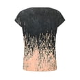 thumbnail image 2 of TaTaai Women's Button Front Printed Top Short Sleeve Round Neck Casual Blouse Fashion Unstructured Print Soft Comfortable T Shirt for Spring Summer Daily Gift, 2 of 8