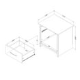 thumbnail image 3 of South Shore Fernley, Farmhouse Nightstand,  Black, 3 of 13