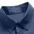 thumbnail image 6 of Men's Tactical Shirt, Long Sleeve Quick-Dry Work Shirt With Ventilation & Multi-Pockets, Outdoor Casual Tactical Clothing Blue 4XL, 6 of 9