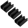 thumbnail image 1 of COOPHYA 3Pcs Sliding Shower Door Bottom Guide in Black with Easy Installation and Universal Compatibility for Home, 1 of 8