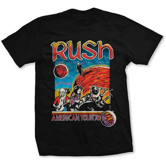Rush Unisex T-Shirt US Tour 1978 (Small)