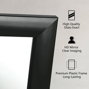 HomGarden 24x36Inch Rectangle Modern Wall Mirror Black Bathroom Vanity Mirror