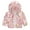 Pink, variant on Hicidod Toddler Rain Coats Hooded Long Sleeve Zipper Printed Rain Jackets Middle Length Thin Style Windproof Windbreaker