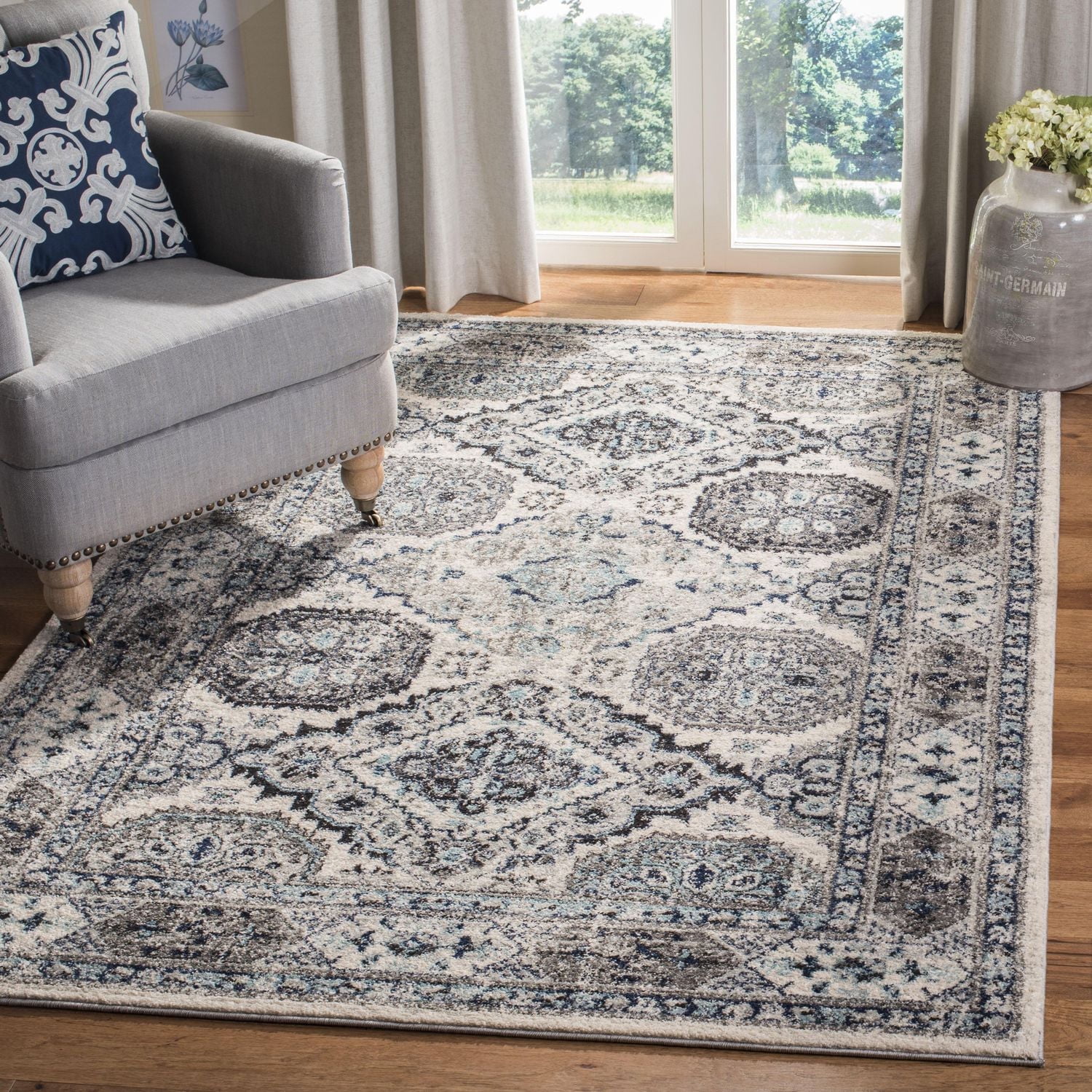 Safavieh Madison Normand Geometric Floral Area Rug