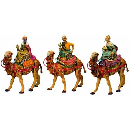 fontanini three kings riding camels italian nativity n scale christmas village