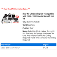 thumbnail image 2 of Rear Air Lift Leveling Kit - Compatible with 2006 - 2008 Lincoln Mark LT 5.4L V8 2007, 2 of 3