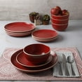 thumbnail image 2 of Gibson Home Remi 12pc Dinnerware Set - Red, 2 of 6