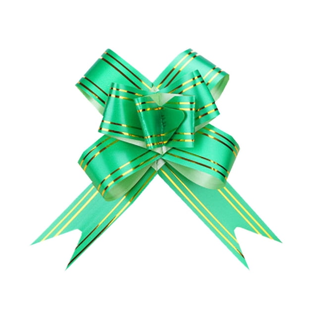 Toystoory 10pcs Belleza Organza Cinta Lazos Coche Boda Regalo Decoración Envolvente Kits de decoración para fiestas verde Toystoory JJ15892-04