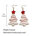 thumbnail image 3 of onlyliua Ofertas Pendientes Navideños para Mujer Pendientes Navideños Pendientes Festivales Decoración de Árbol de Navidad Acrílico Joyas Navideñas, 3 of 3
