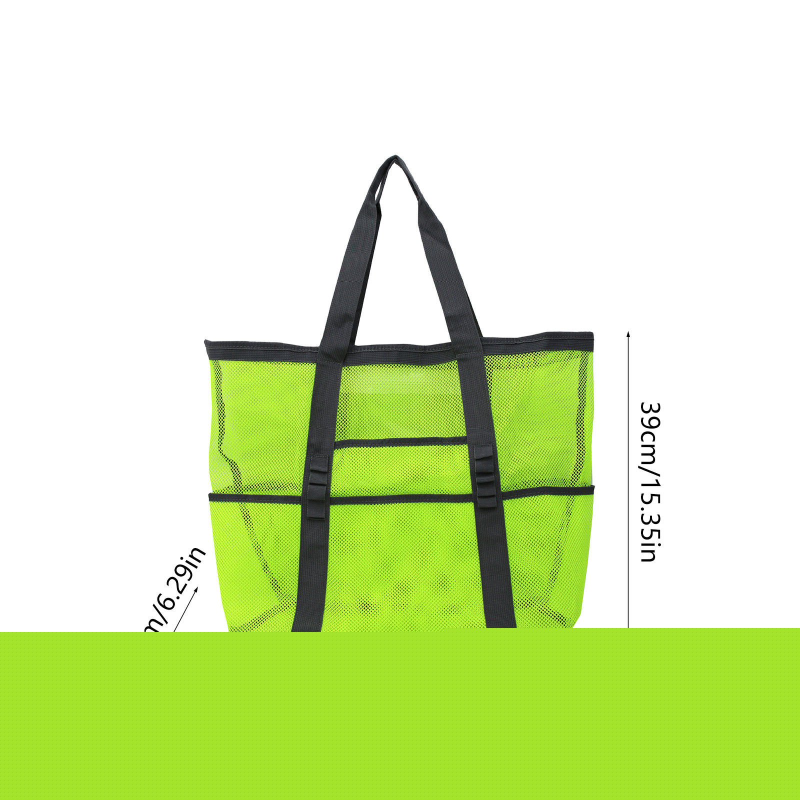 thumbnail image 3 of Mesh Bag with Handles | Large Capacity Storage Tote for Beach, Swimming, Bathroom, and Toys | Breathable Polyester Carryall for Travel, Laundry, and Pool Essentials, 3 of 6