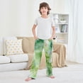 thumbnail image 6 of Kids' Pajama Pants Soft Relaxed Fit Sleep Pants Lounge Pants with Pockets Green Tie-dye Flowers Small, 6 of 9