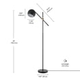 thumbnail image 4 of Globe Electric Molly 60" Matte Black Floor Lamp with Matte Black Shade, 91004432, 4 of 10