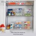 thumbnail image 3 of Contenedores de almacenamiento Rubbermaid Cleverstore de 6 litros con tapas con cierre, paquete de 12, 3 of 8