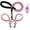 light pink, variant on Solennerer Double Dog Leashes Rope Reflective Dog Leash with Two Shock Absorbing Bungee Trainning Leashes for Two Dogs 360 Swivel No Tangle Dog Leash