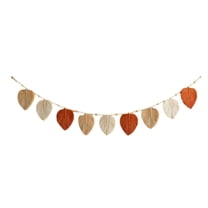 Boho Tassel Garland Banner Rainbow Fall Tassel Wall Hanging Decor for Halloween Thanksgiving Christmas Birthday Party Classroom Nursery Bedroom Dorm Office Decorations-Style 1