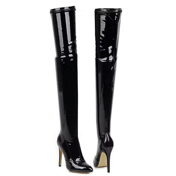 Professional Customized Women'S Stretch High-Heeled Over-The-Knee Boots, Stiletto Thigh Boots Szie 8