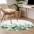 thumbnail image 4 of Small Round Rug 3Ft Washable Non-Slip, Green Blooms Floral Circle Area Rugs for Living Room Bedroom, Farmhouse Spring Flowers Botanical Indoor Floor Mats Carpet Runner for Home Decor, 4 of 8