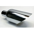 thumbnail image 2 of Exhaust Tip 2.25" Inlet 5.00" Outlet 12.00" Long Slant 304 Stainless Steel Chrome Plated WCHRSS50012-225-S Wesdon Exhaust Tip, 2 of 8