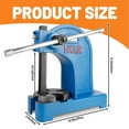 thumbnail image 4 of 2 Ton Heavy Duty Manual Arbor Press - 8.5" Working Height, Ideal for Precision Metalworking Tasks, Blue, 4 of 7