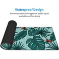 thumbnail image 2 of XL Large Gaming Mouse Pad, Tropical Leaves Extended Full Desk Mousepad Table Mat Cute Funny for Women Gifts, Big Abstract Desk mat for Desktop and Keyboard with Stitched Edges (Green, 31.5*11.8 in), 2 of 6