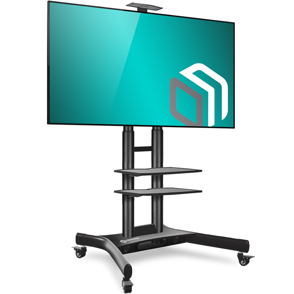 ONKRON Mobile TV Stand TV Cart with Wheels for 32” 65 inch LCD LED OLED Flat Panel Plasma