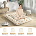thumbnail image 4 of Costway Full Futon Mattress Japanese Floor Pad Washable Cover Carry Bag Brown Bear, 4 of 9