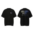 thumbnail image 1 of Marca de moda estadounidense GALLERY DEPT High Street, camiseta de manga corta holgada informal con letras retro lavadas y desgastadas para hombres y mujeresD19, 1 of 5