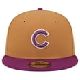 thumbnail image 2 of Men's New Era Brown/Purple Chicago Cubs Color Pack Two-Tone 9FIFTY Snapback Hat, 2 of 6