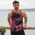 thumbnail image 6 of Salouo Romantic Heart Guitar for Men's Tank Tops,Sleeveless Muscle Shirts for Men Quick Dry Workout Tank Top Gym Muscle Tee Fitness Bodybuilding Sleeveless T Shirt-3X-Large, 6 of 7