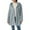 Light Blue, variant on Levmjia Women Hooded Coat Fall Winter Warm Fashion Solid Color Long Sleeve Button Cardigan Casual Plush Tops Daily Wear Work Holiday
