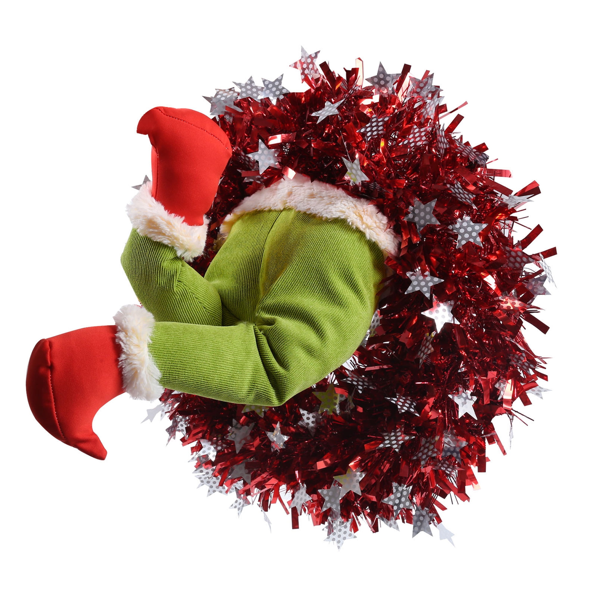 Grinch Christmas Decorations Furry Green Grinch Arm Ornament Holder Tree Sets