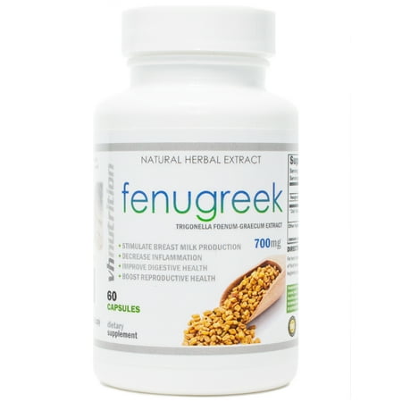 Fenugreek | 700mg Capsules | Herbal Breast Feeding Pills | 30 Day