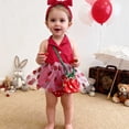 thumbnail image 4 of Kogui Baby Dress Newborn Baby Girls Romper Jumpsuit Infant Girl Summer 0 3 6 9 12 18 24 Months (Red,0-3 Months), 4 of 7