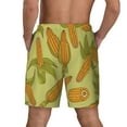 thumbnail image 3 of Kdxio Corn Print Men'S Swim Trunks With Compression Liner 7 Inch Inseam Quick Dry Swim Shorts, 3 of 7