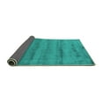 thumbnail image 2 of Ahgly Company Indoor Rectangle Abstract Turquoise Blue Contemporary Area Rugs, 2' x 4', 2 of 4