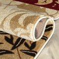 thumbnail image 2 of Well Woven Verdant Vines Modern Damask Border Rug Casual Oriental Easy Clean Stain Fade Resistant Shed Free Contemporary Floral Formal Gradient Soft Living Dining Room Rug, 2 of 8