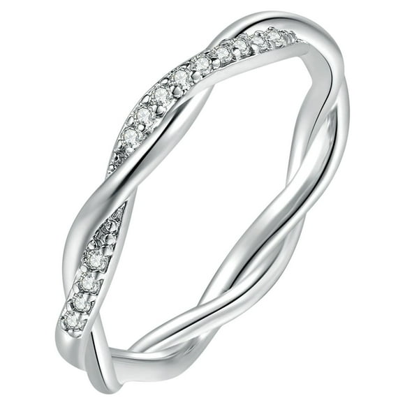 Rinsvye Zirconia Rings Mujer Women Stack Rings Able Rings Ring Chunky Rings for Women for Women Anillos Female Rings for Teen Rings