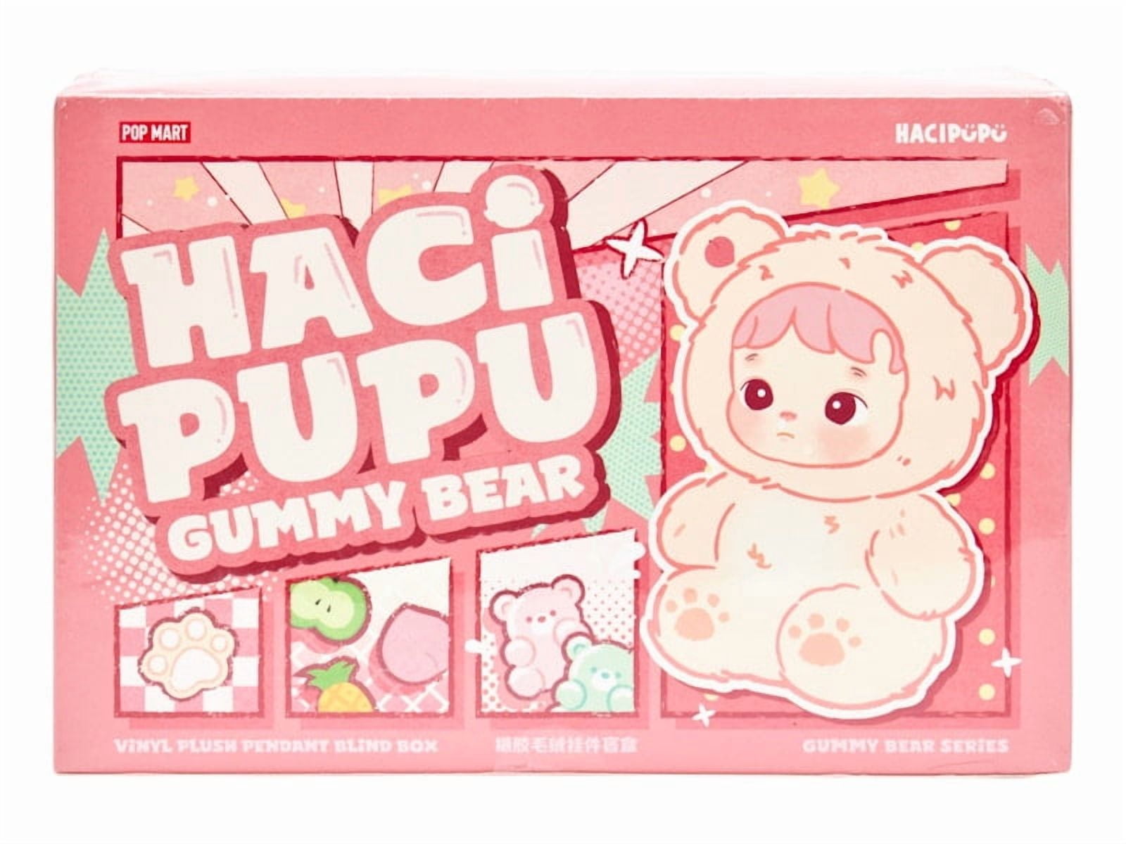 Pop Mart HACIPUPU Gummy Bear Series Vinyl Plush Pendant Blind Box