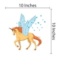 thumbnail image 3 of UNICORN - Home Living Room Winged Unicorn Hearts Decoration Multicolored Design Vinyl Wall Decal - Kids Bedroom Unicorn Adhesive Horse Animal Wall Mural Art Sticker 10" x 10", 3 of 3