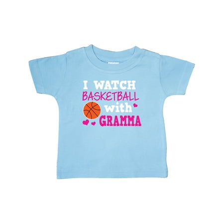 

Inktastic I Watch Basketball with Gramma Gift Baby Girl T-Shirt