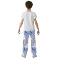 thumbnail image 4 of FORMRS Boys Pajama Pants with Pockets Size 13-14Y Kids Lounge Sleep Bottoms, Blue Halloween, 4 of 8