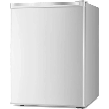 Compact Upright Freezer with Reversible Single Door,Removable Shelves with Adjustable Thermostat (White)