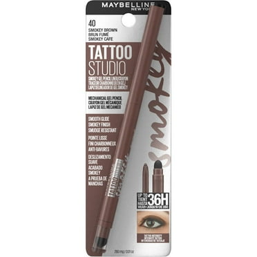 Maybelline Tattoo Studio Mechanical Gel Pencil Eyeliner - 40 Smokey Brown - 0.01 oz Packaging may vary