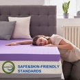thumbnail image 4 of Gel Memory Foam Mattress Topper Ventilated Soft Pressure Relieve Mattress Pad, Breathable Bed Topper,  Twin Size, 4 of 8