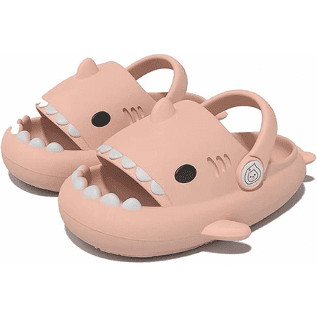 

Wish Boys Girl Cloud Shark Slides Non-Slip Novelty Open Toe Sandals Extremely Comfy Cushioned Thick Sole Cute Cartoon Shower Slippers Indoor & Outdoor Lake Blue 2 Size: 130 S712